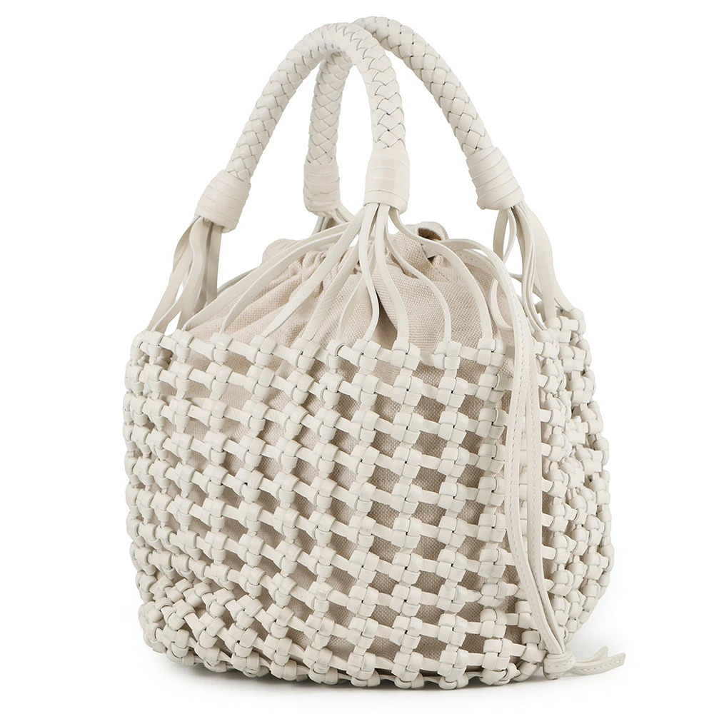 Bottega Veneta Tote Bag White Cavallino